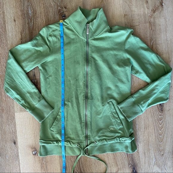 Roots Cinch Zip-Up Sweatshirt in Guacamole Green - Picture 12 of 15